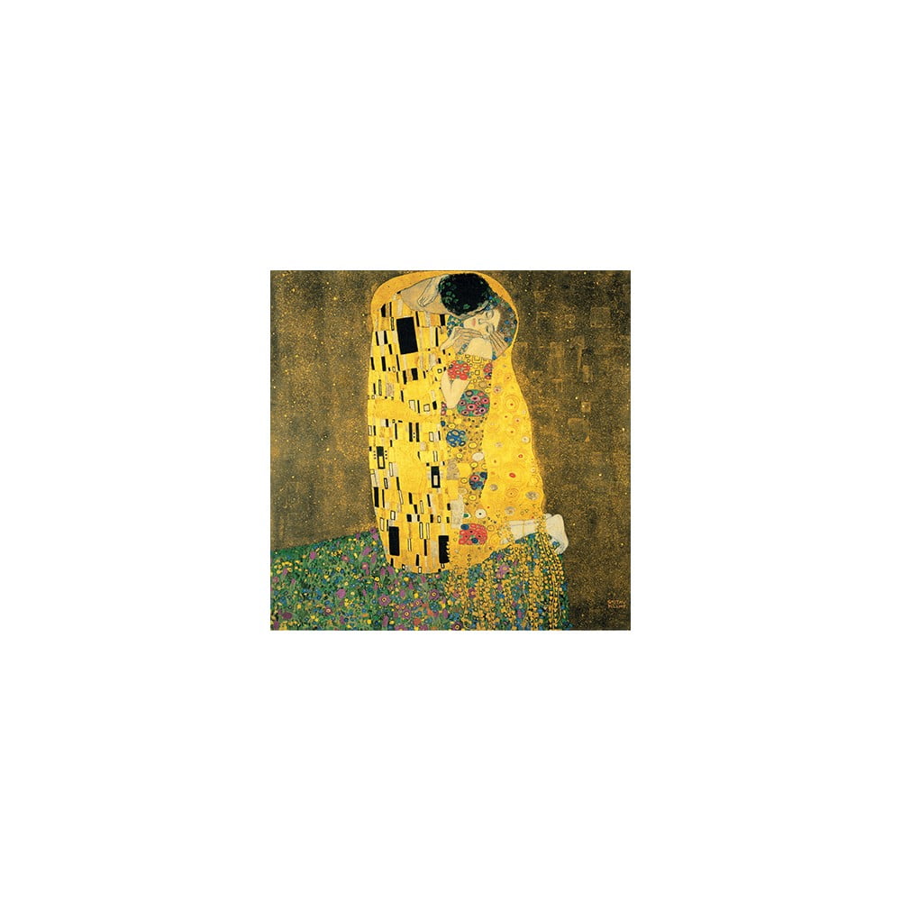 Reprodukcia obrazu Gustav Klimt The Kiss 90 × 90 cm