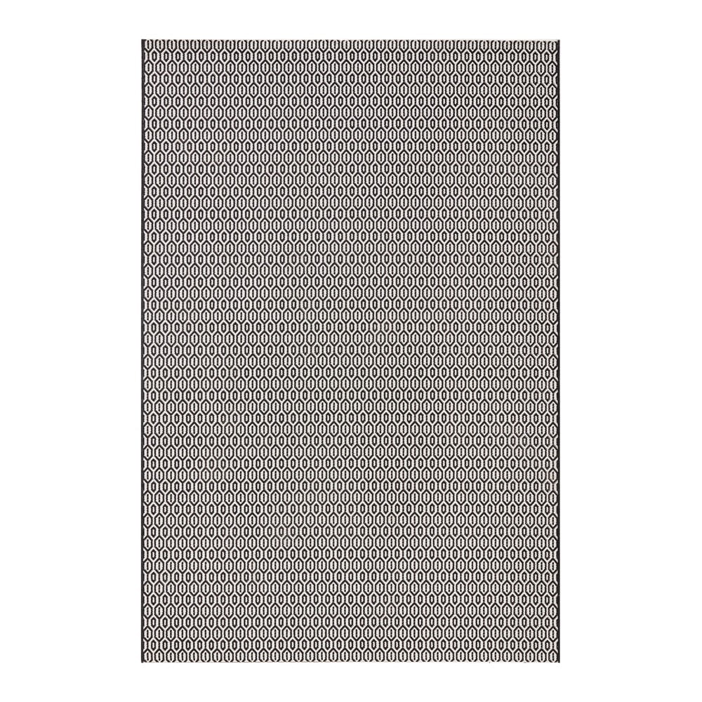 Čierno-biely vonkajší koberec NORTHRUGS Coin 200 x 290 cm