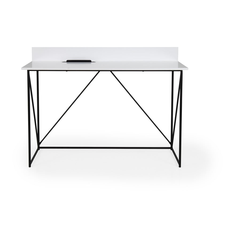 Biely pracovný stôl Tenzo Tell 120 x 48 cm