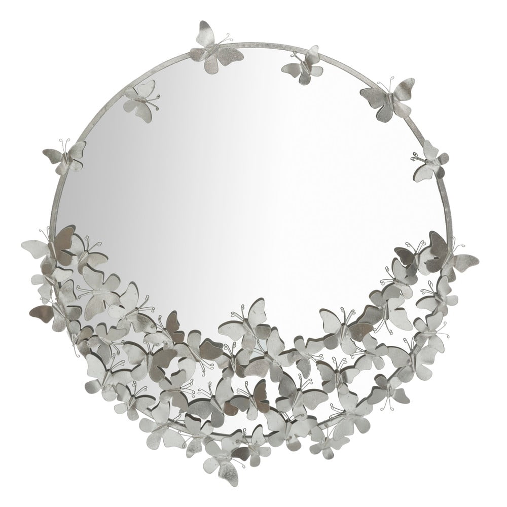 Nástenné zrkadlo v striebornej farbe Mauro Ferretti Round Silver ø 91 cm