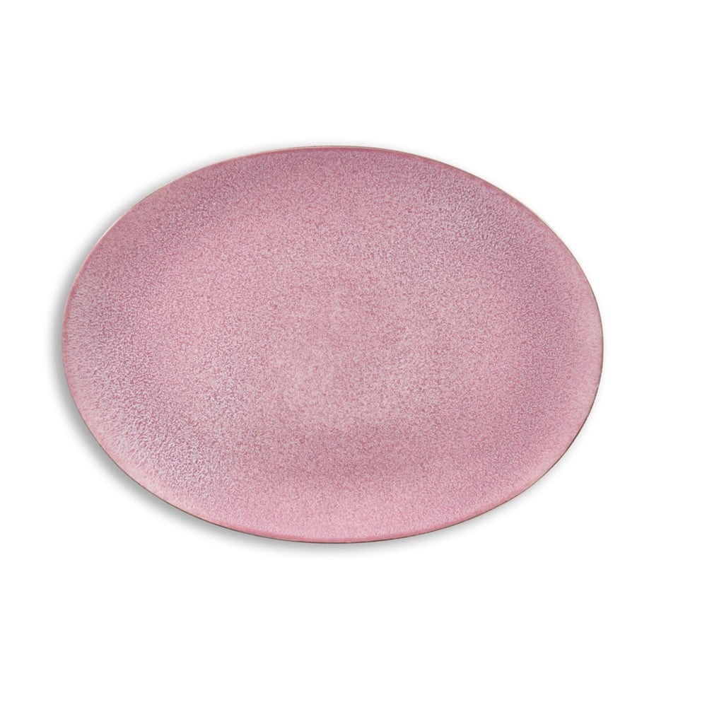 Ružový kameninový servírovací tanier Bitz Mensa