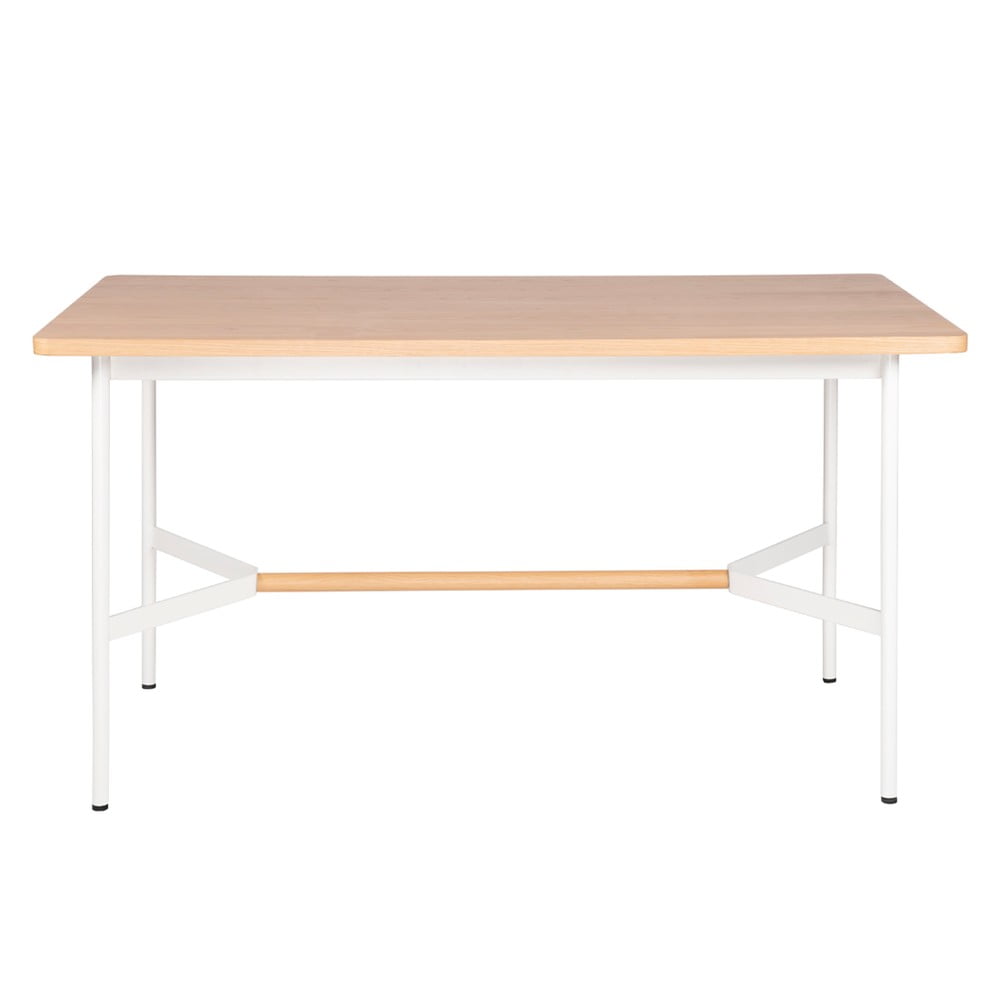 Biely jedálenský stôl sømcasa Asis 100 x 80 cm