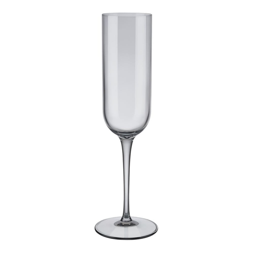 Sada 4 sivých pohárov na šampanské Blomus Mira 210 ml
