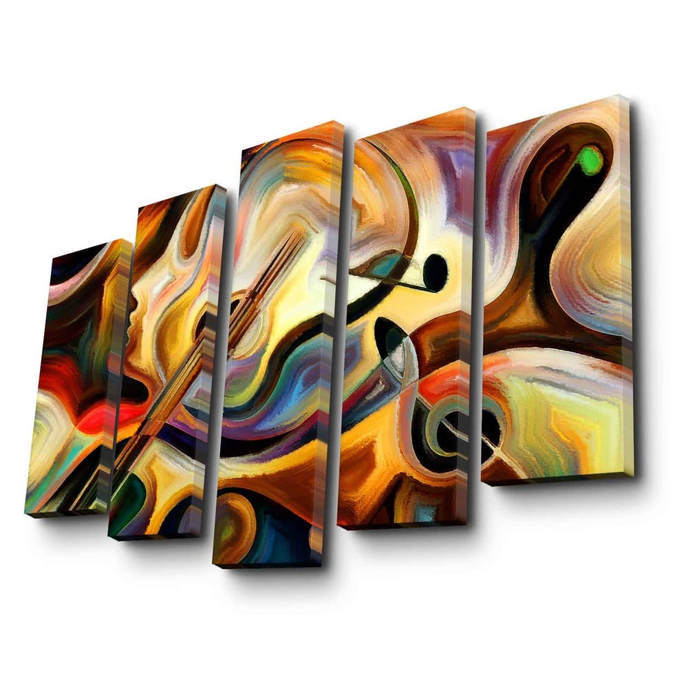 Viacdielny obraz Abstract Music 105 × 70 cm