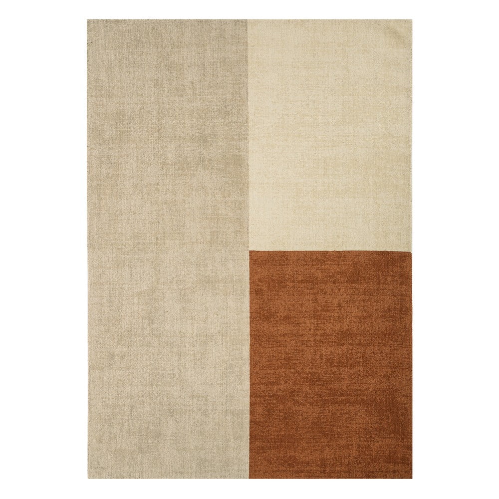 Béžovo-hnedý koberec Asiatic Carpets Blox 200 x 300 cm