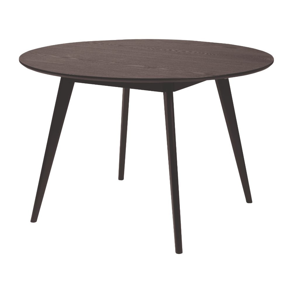 Čierny jedálenský stôl Rowico YuRAi  ∅ 115 cm