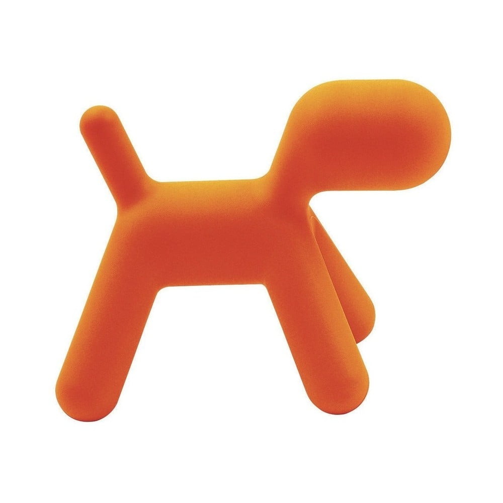 Oranžová detská stolička v tvare psa Magis Puppy výška 345 cm