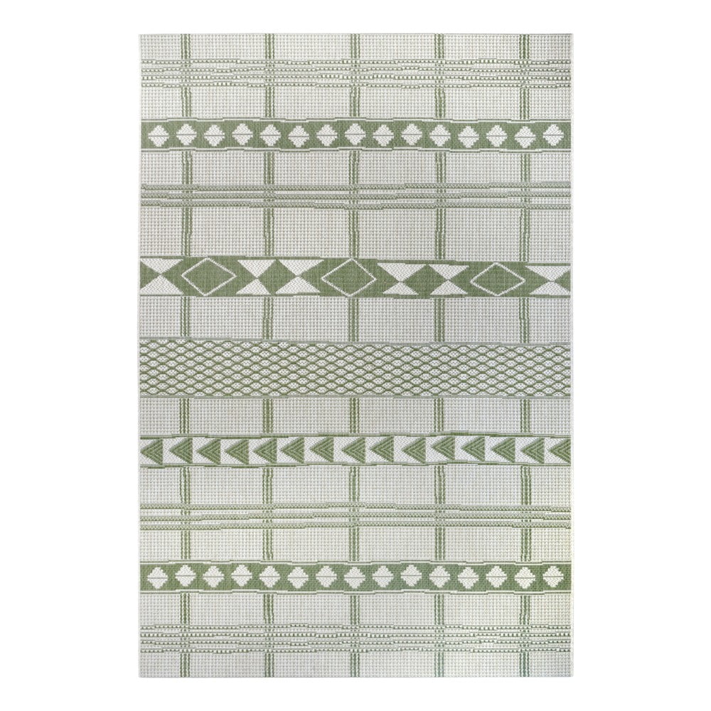 Zeleno-béžový vonkajší koberec Ragami Madrid 80 x 150 cm