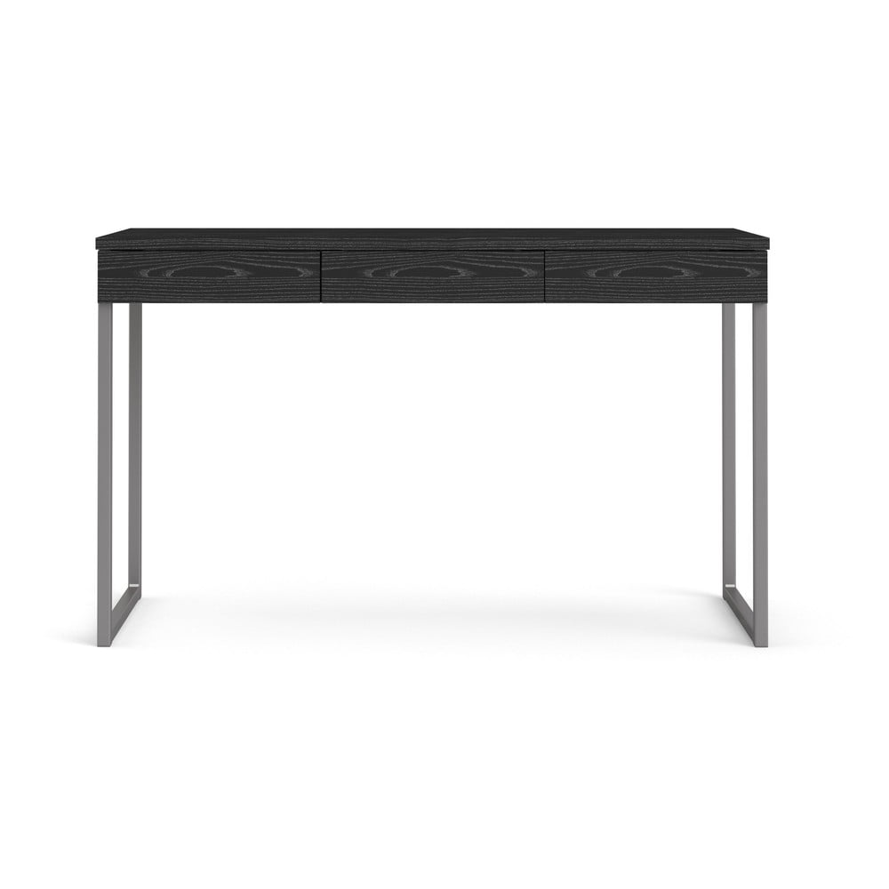 Čierny pracovný stôl Tvilum Function Plus 126 x 52 cm