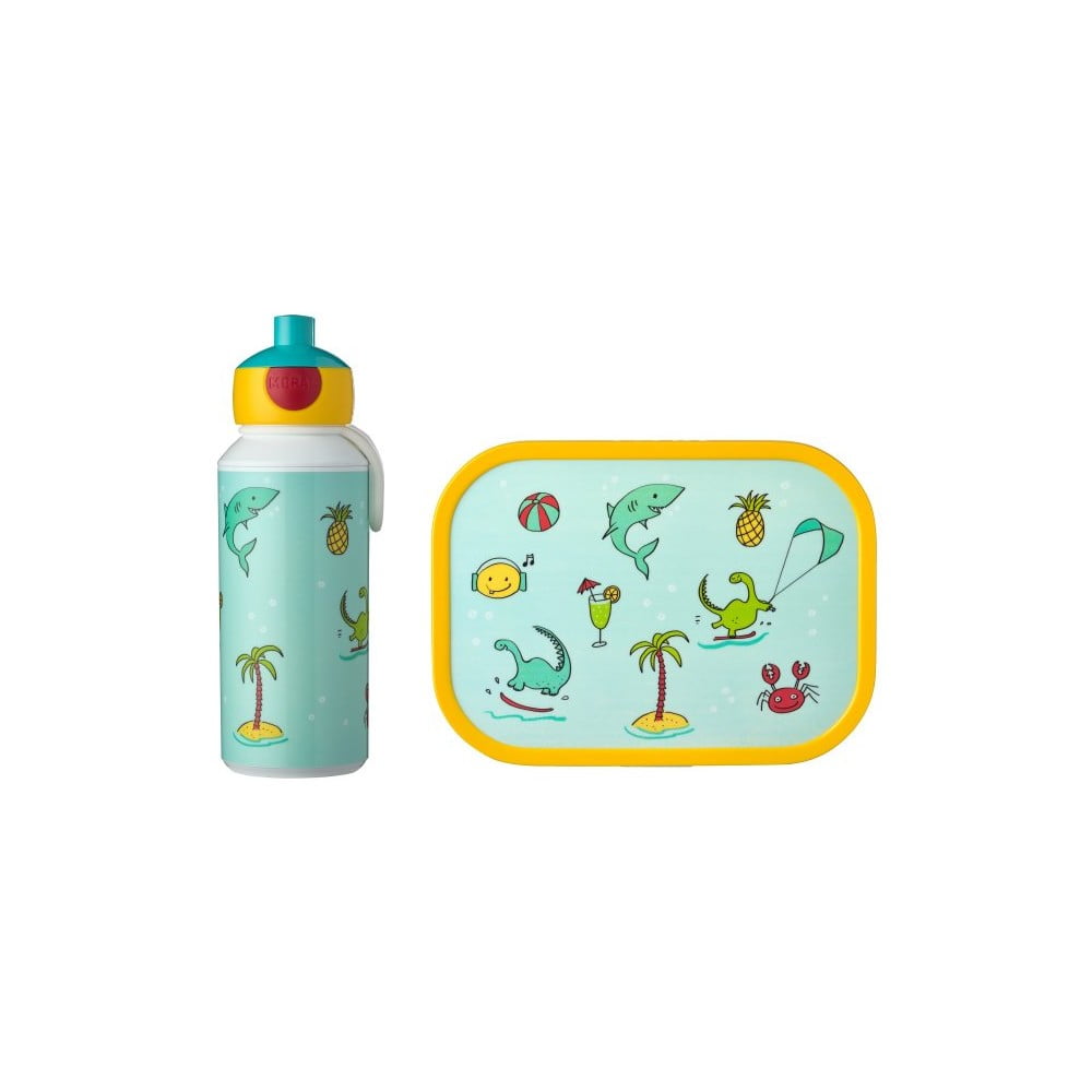 Súprava detského desiatového boxu a fľaše na vodu Rosti Mepal Doodle