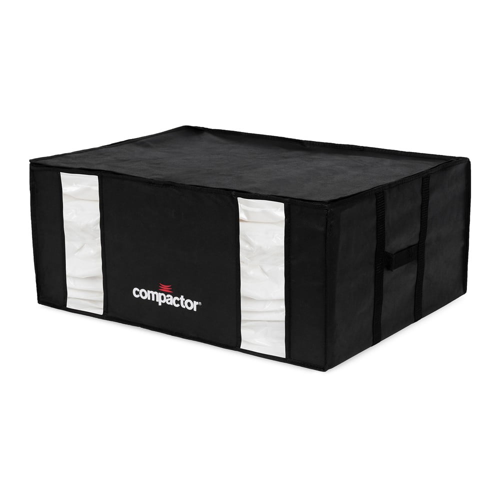Čierny úložný box s vákuovým obalom Compactor Black Edition objem 210 l