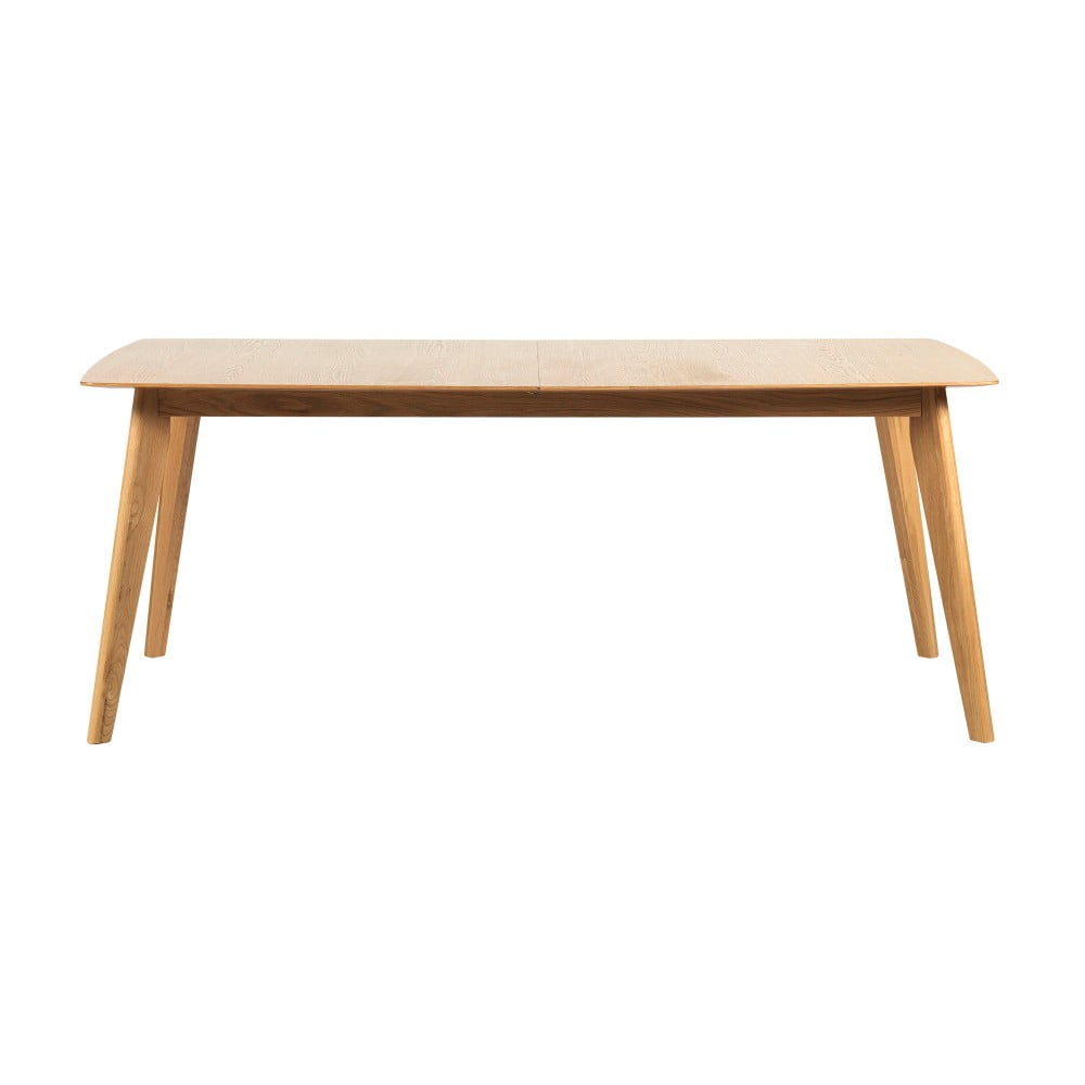 Rozkladací jedálenský stôl s nohami z dubového dreva Rowico Frey 190 x 90 cm
