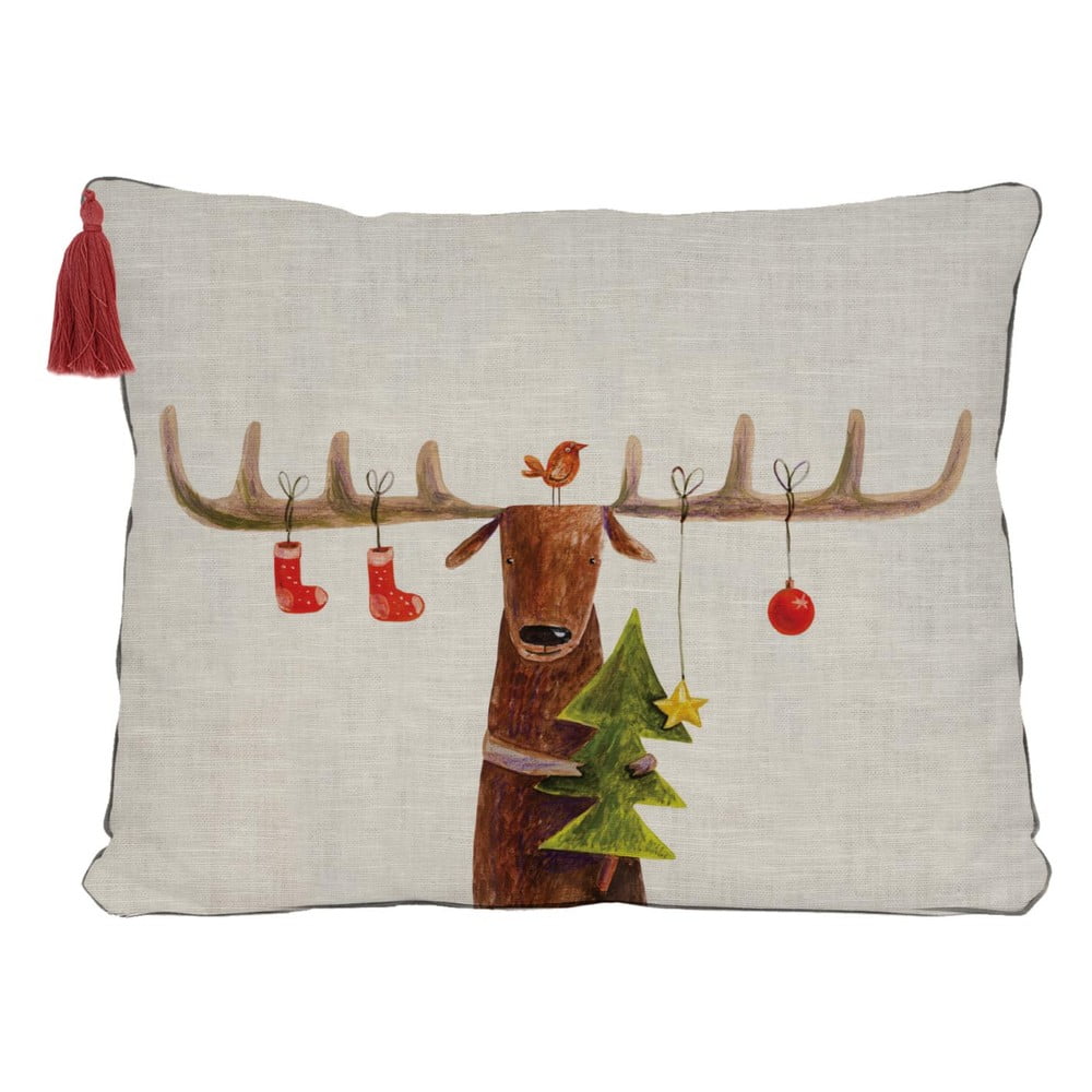 Vianočný vankúš Little Nice Things Reindeer 35 x 50 cm