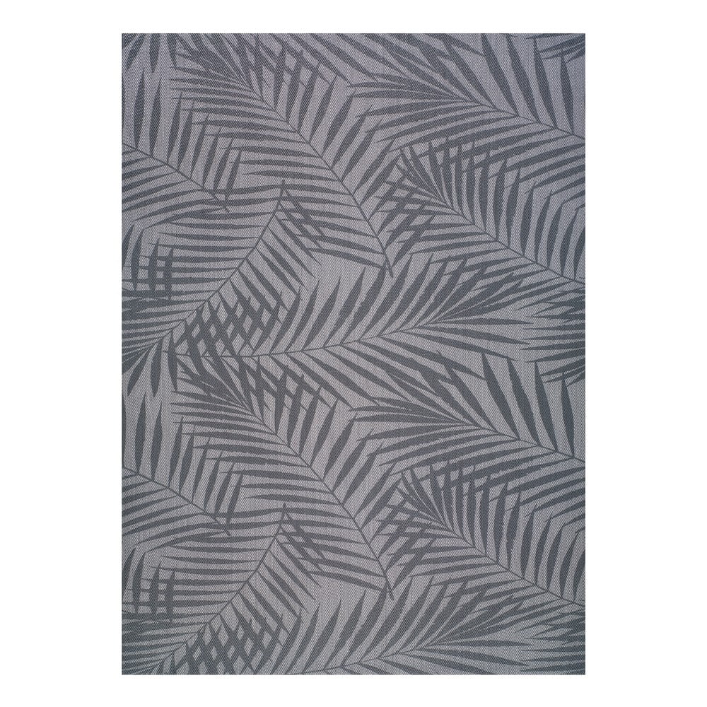 Sivý vonkajší koberec Universal Palm 160 x 230 cm