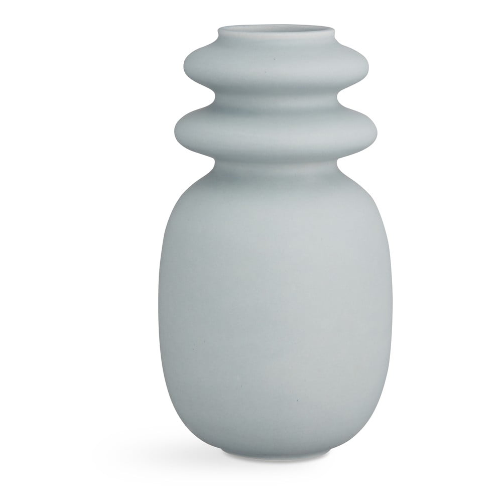 Modro-sivá keramická váza Kähler Design Kontur výška 29 cm