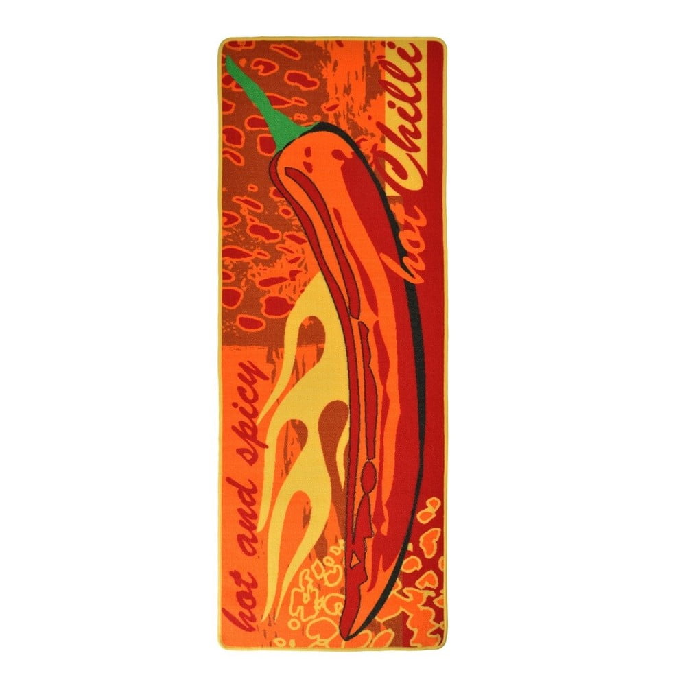 Červený kuchynský behúň Hanse Home Hot Chilli 67 × 180 cm