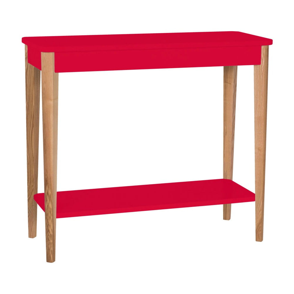Červený konzolový stolík Ragaba Ashme šírka 85 cm