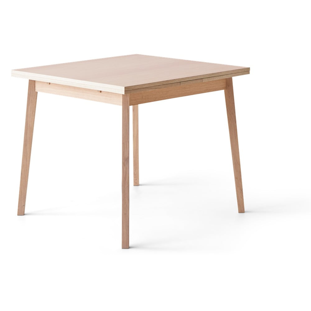 Rozkladací jedálenský stôl z dubového dreva Hammel Single 90 x 90 cm