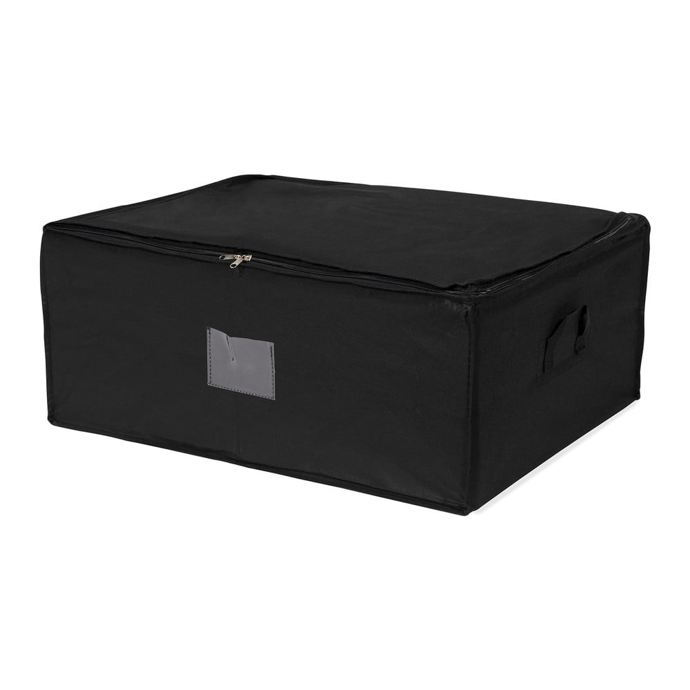 Čierny úložný box so zapínaním na zips Compactor Compress Pack 210 l