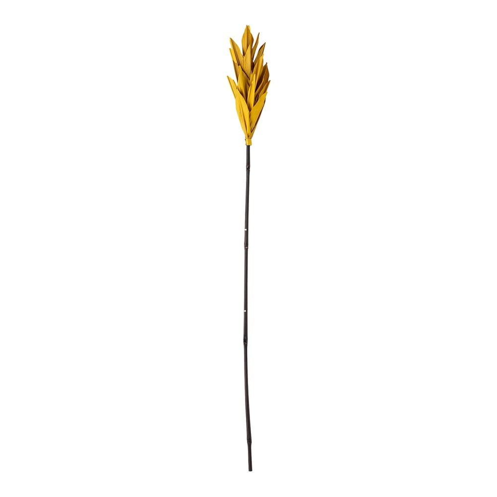 Žltá dekorácia v tvare palmového listu Bloomingville Afina výška 93 cm