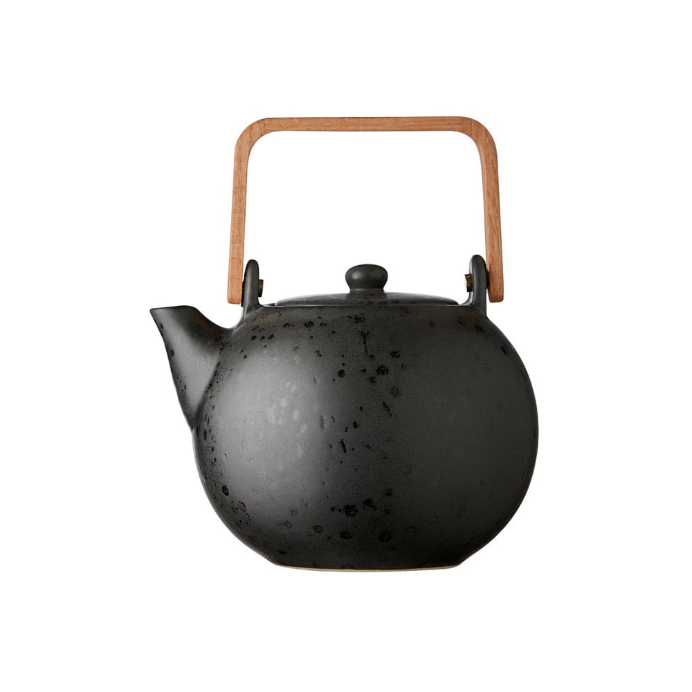 Čierna kameninová kanvička na čaj Bitz Basics 12 l