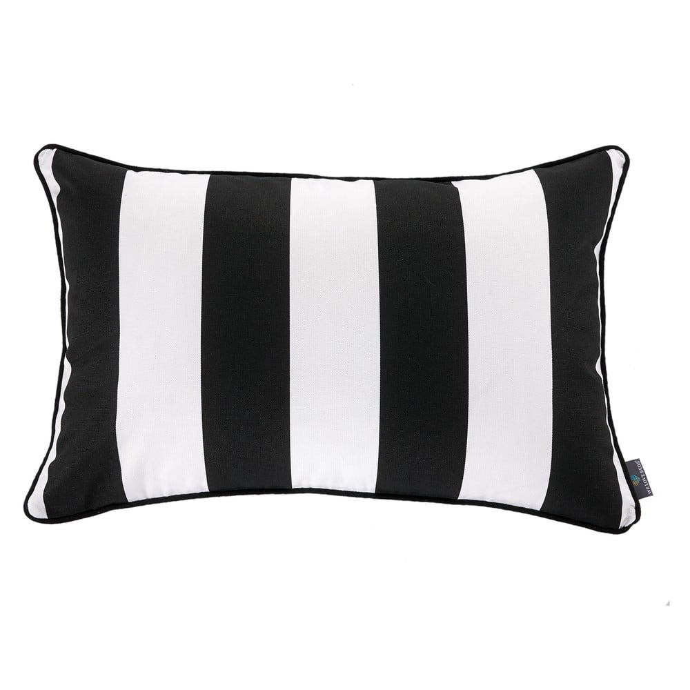 Čierno-biela obliečka na vankúš WeLoveBeds Belts 40 × 60 cm