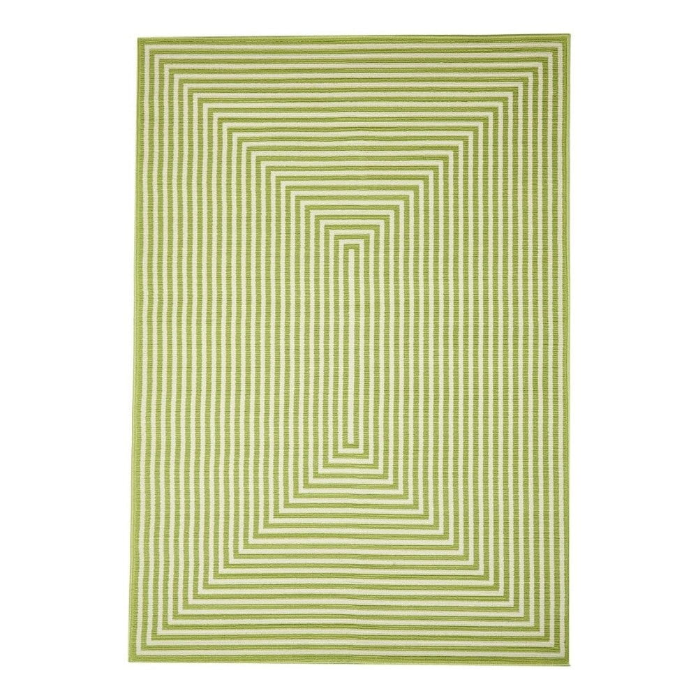 Zelený vonkajší koberec Floorita Braid 133 × 190 cm