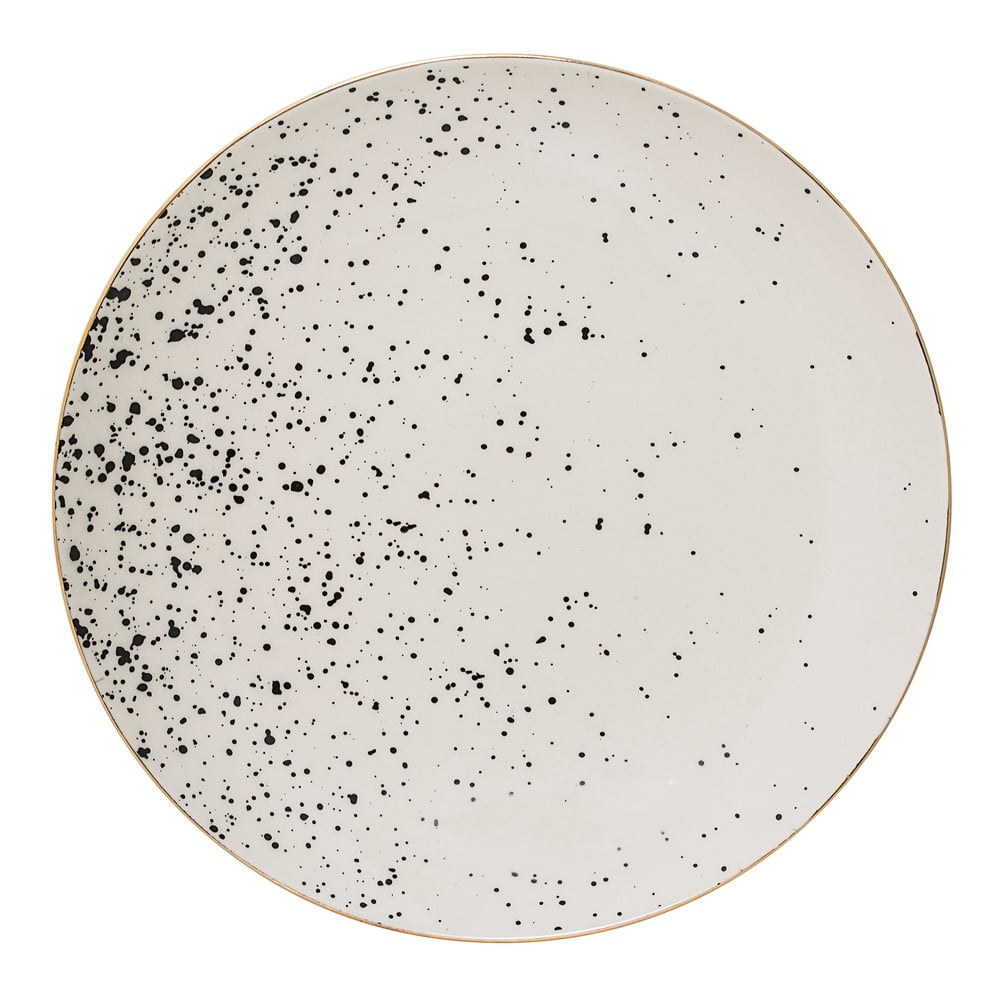 Biely kameninový tanier Bloomingville Venus ø 25 cm
