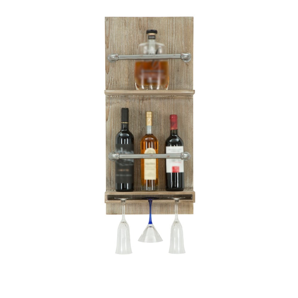 Nástenný držiak na fľašky a poháre Mauro Ferretti Bar 76 × 34 cm