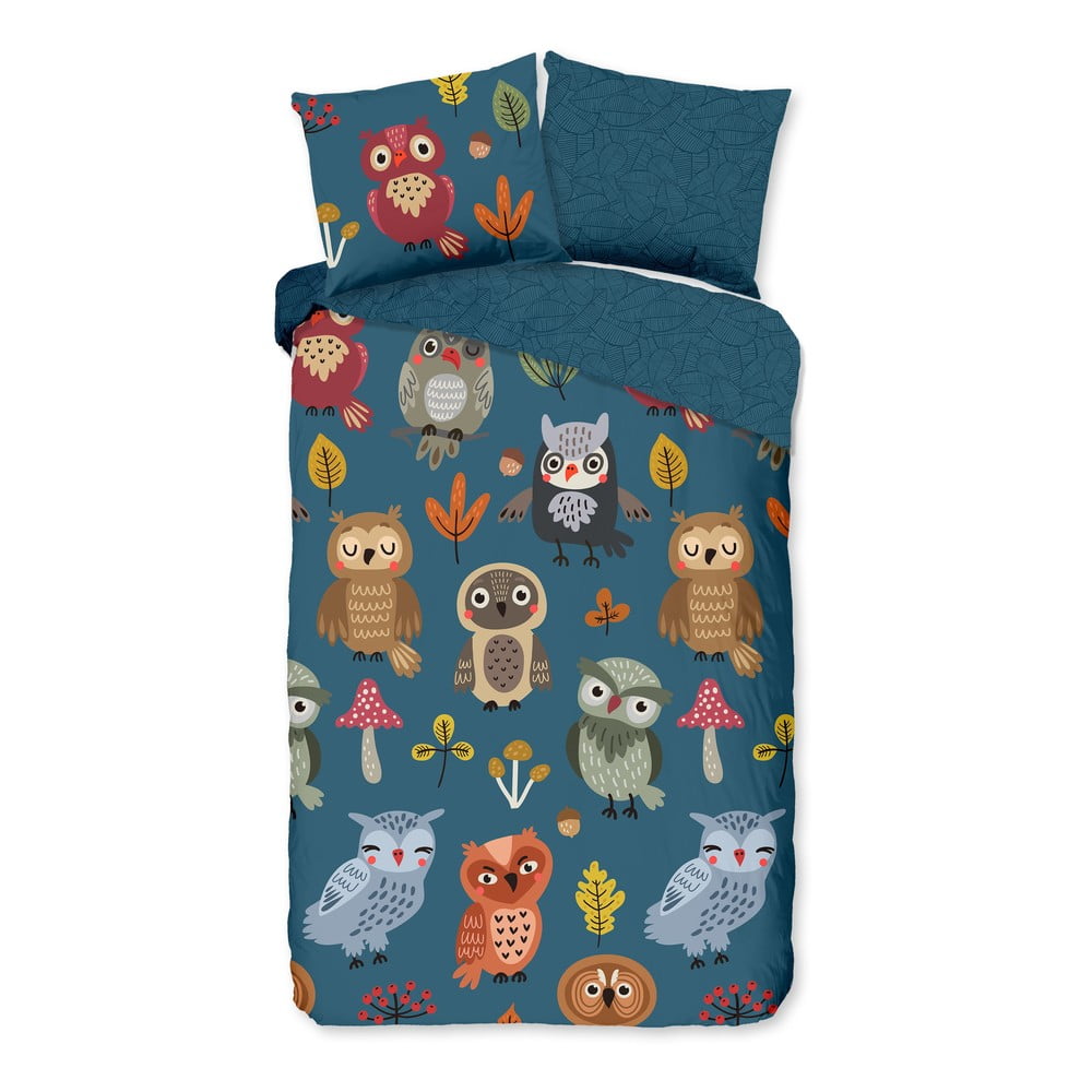 Detské bavlnené obliečky Good Morning Owls 140 x 220 cm