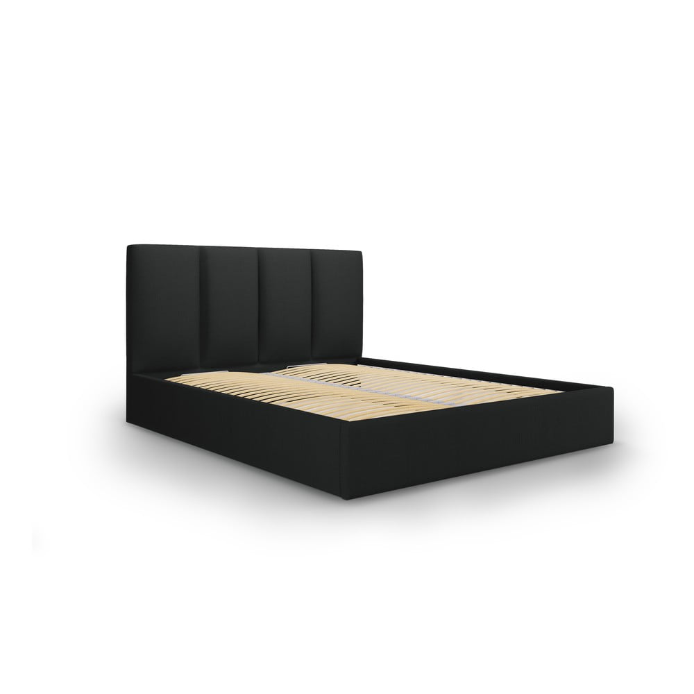 Čierna dvojlôžková posteľ Mazzini Beds Juniper 160 x 200 cm