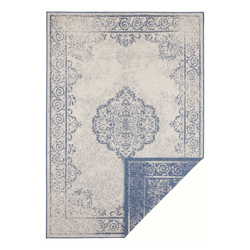 Modro-krémový vonkajší koberec NORTHRUGS Cebu 160 x 230 cm