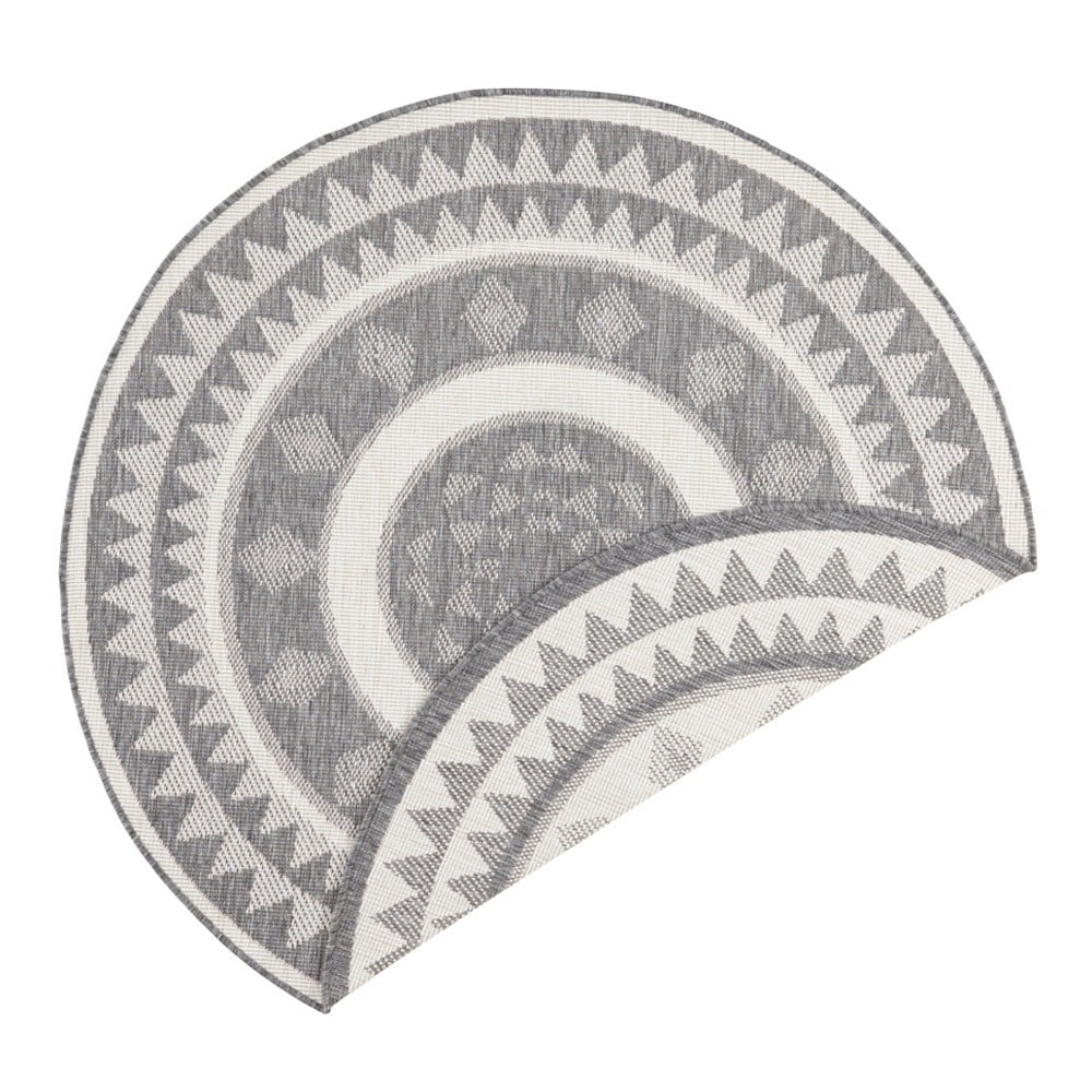 Sivo-krémový vonkajší koberec NORTHRUGS Jamaica ⌀ 200 cm