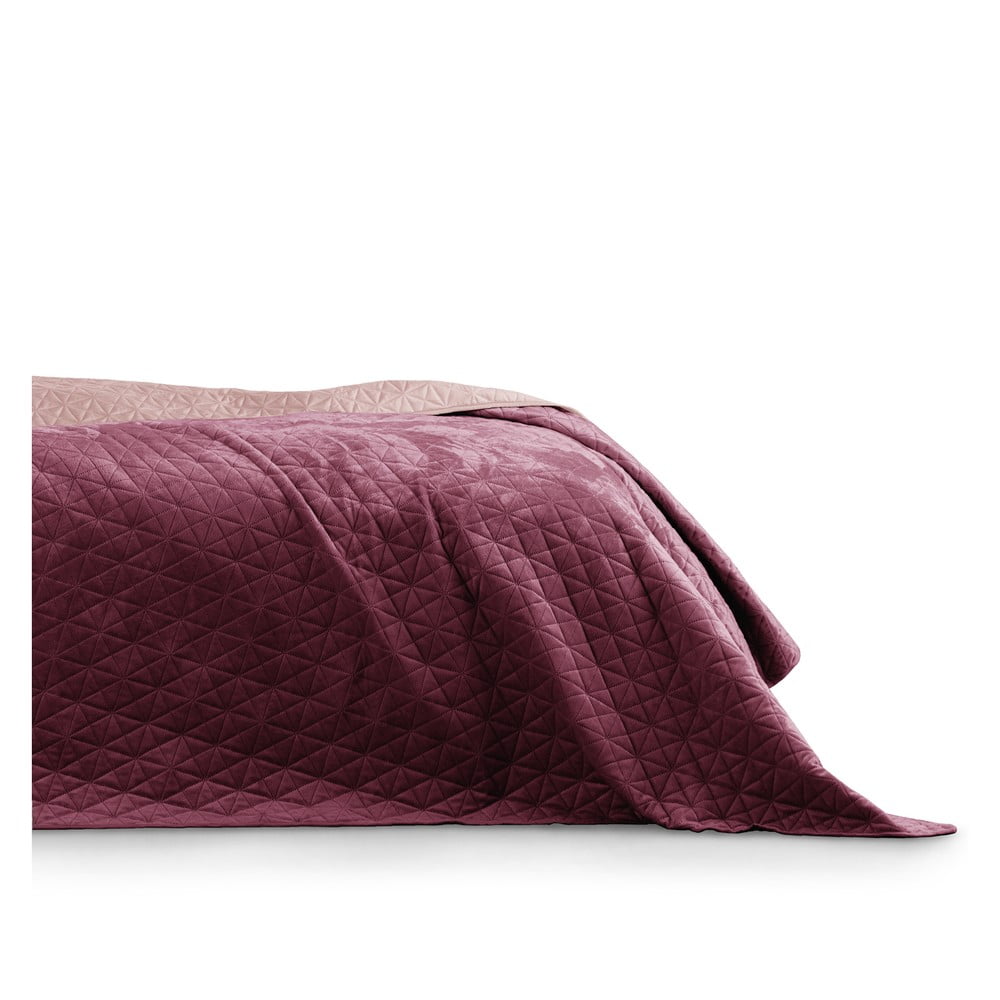 Fialovo-ružový pléd cez posteľ AmeliaHome Laila Mauve 220 x 240 cm