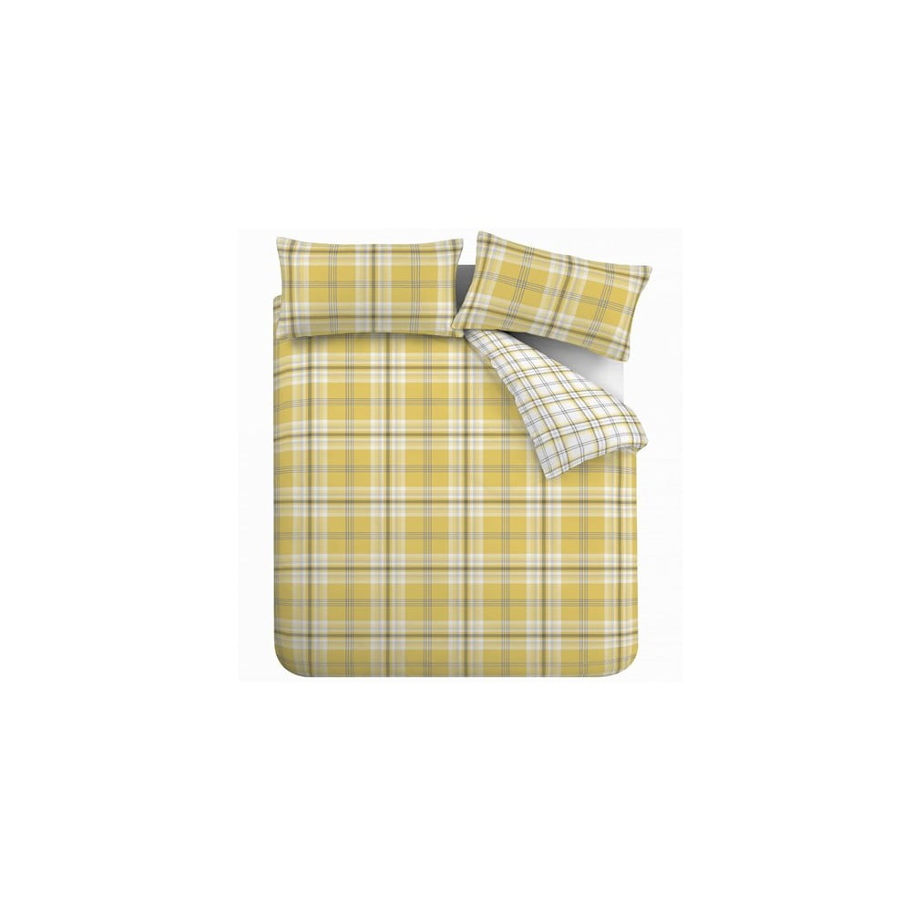 Žlté posteľné obliečky Catherine Lansfield Lausanne 135 x 200 cm