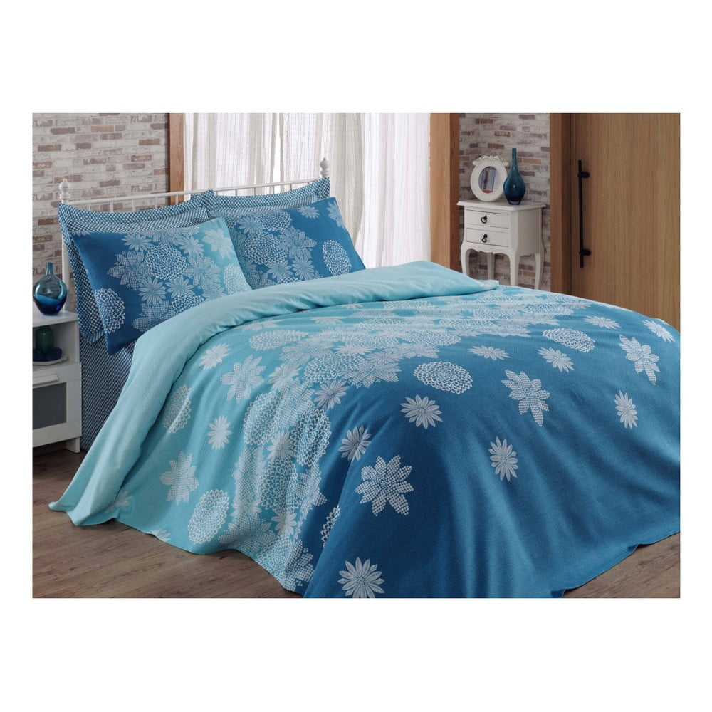 Ľahko prešívaná bavlnená prikrývka na posteľ na jednolôžko Simay 140 × 200 cm