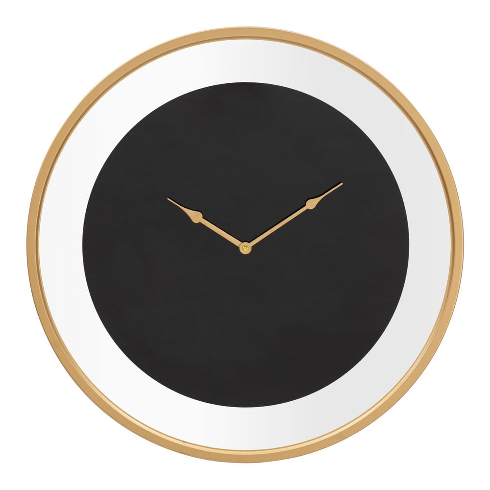 Čierne nástenné hodiny Mauro Ferretti Fashion ø 60 cm