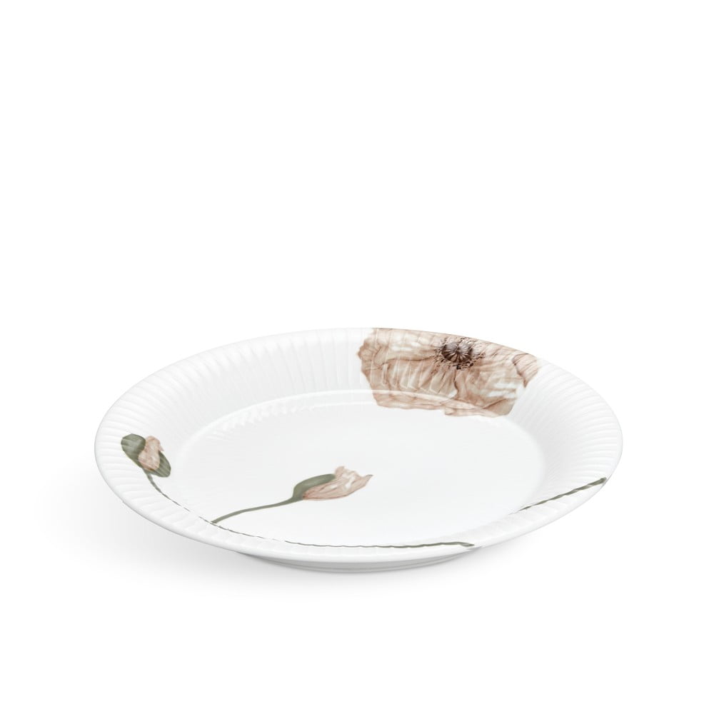 Biely porcelánový tanier Kähler Design Hammershøi Poppy ø 27 cm