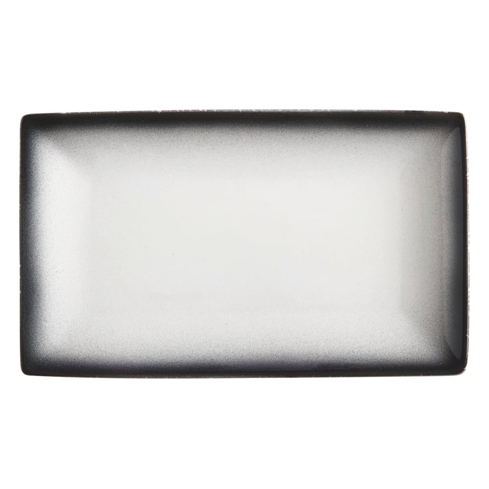Bielo-čierny keramický tanier Maxwell  Williams Caviar 275 x 16 cm