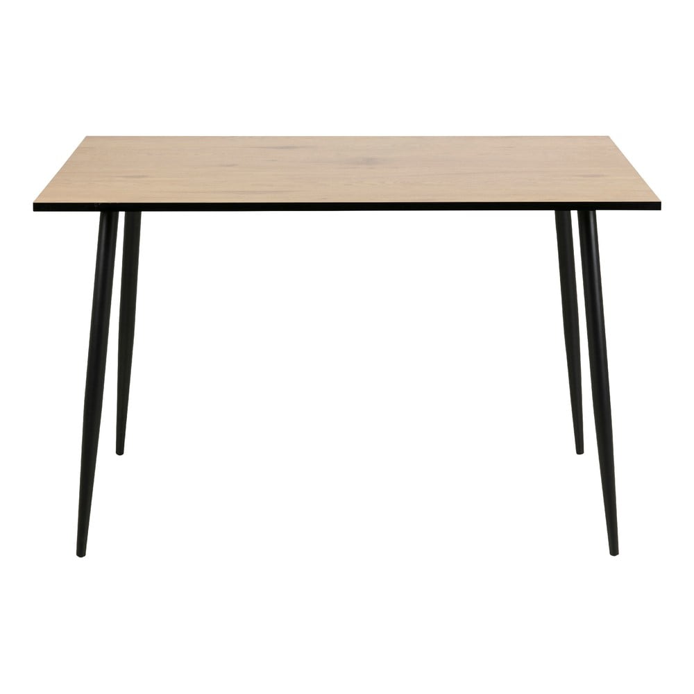 Čierno-hnedý jedálenský stôl Actona Wilma 120 × 80 cm