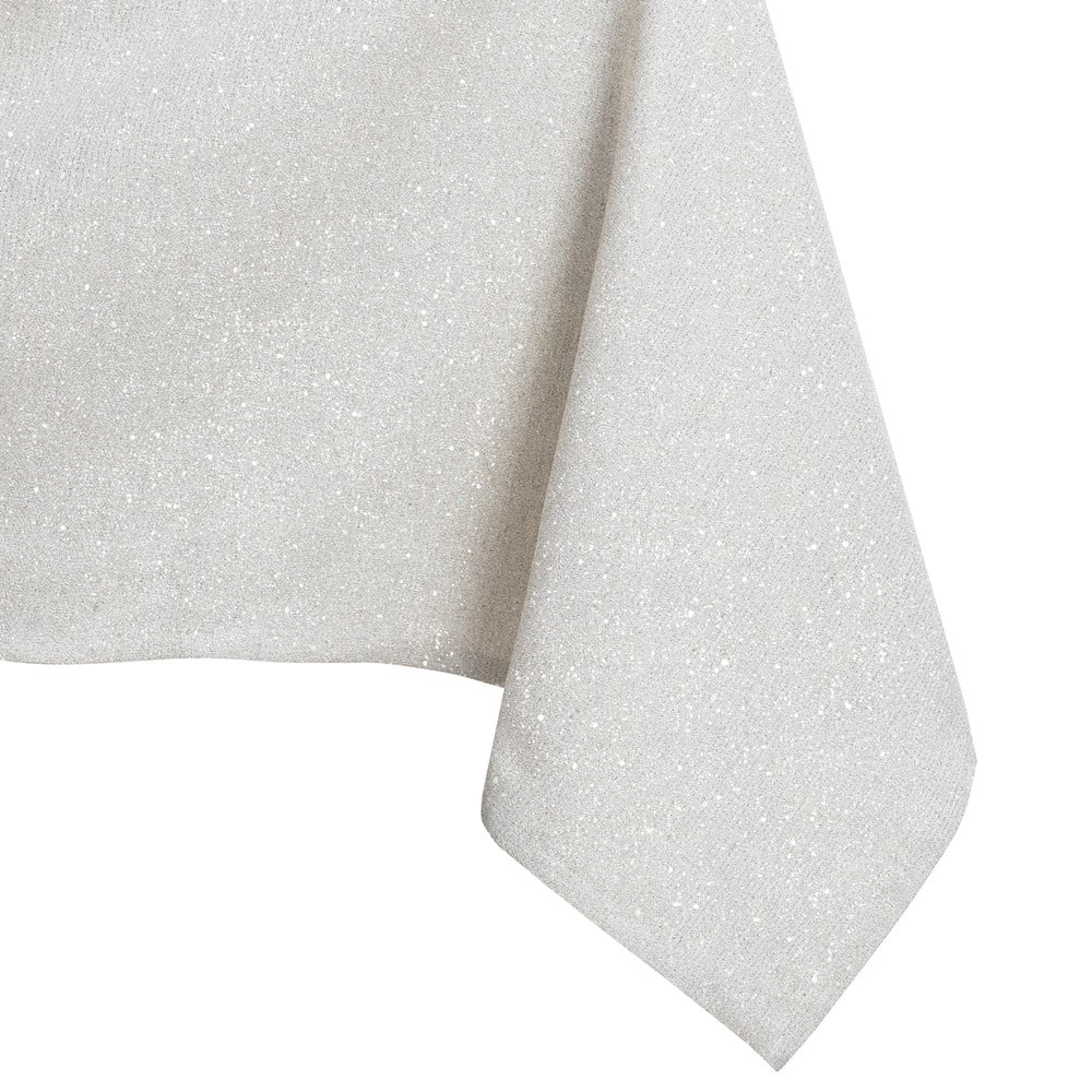 Krémovobiely obrus DecoKing Sparkle Cream 110 × 160 cm