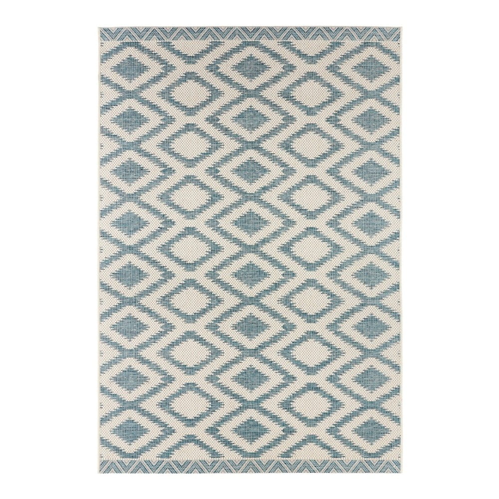 Modro-krémový vonkajší koberec NORTHRUGS Isle 180 x 280 cm