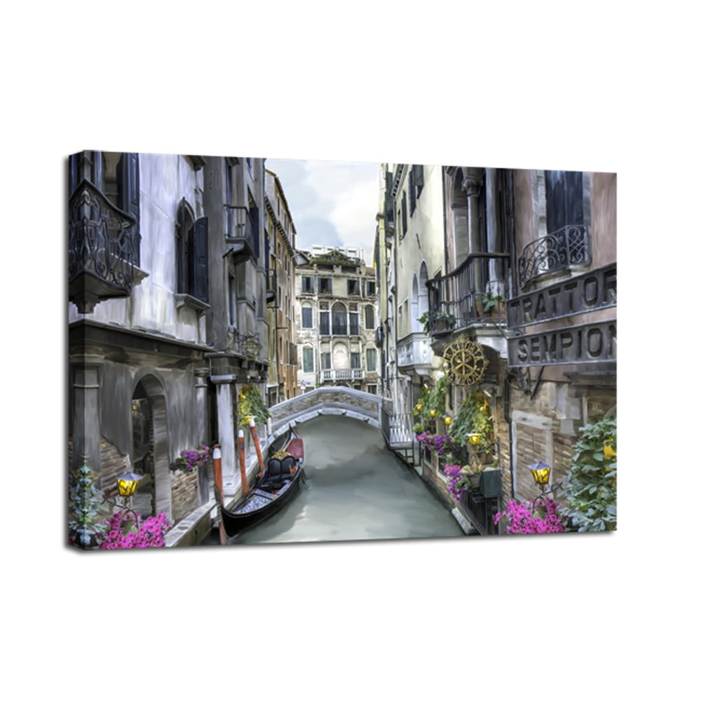 Obraz Styler Canvas Watercolor Venice 75 × 100 cm