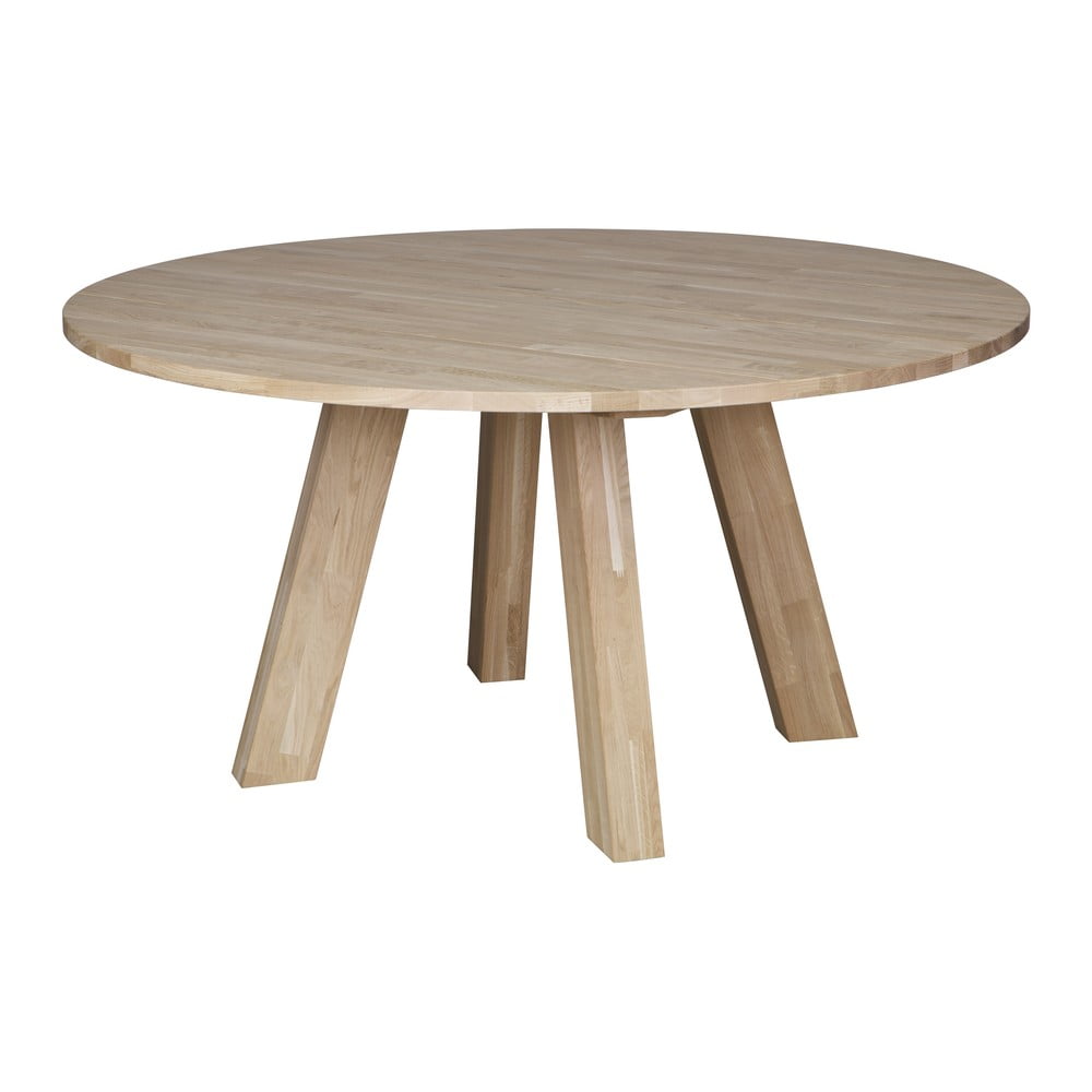 Jedálenský stôl z dubového dreva WOOOD Rhonda ø 150 cm