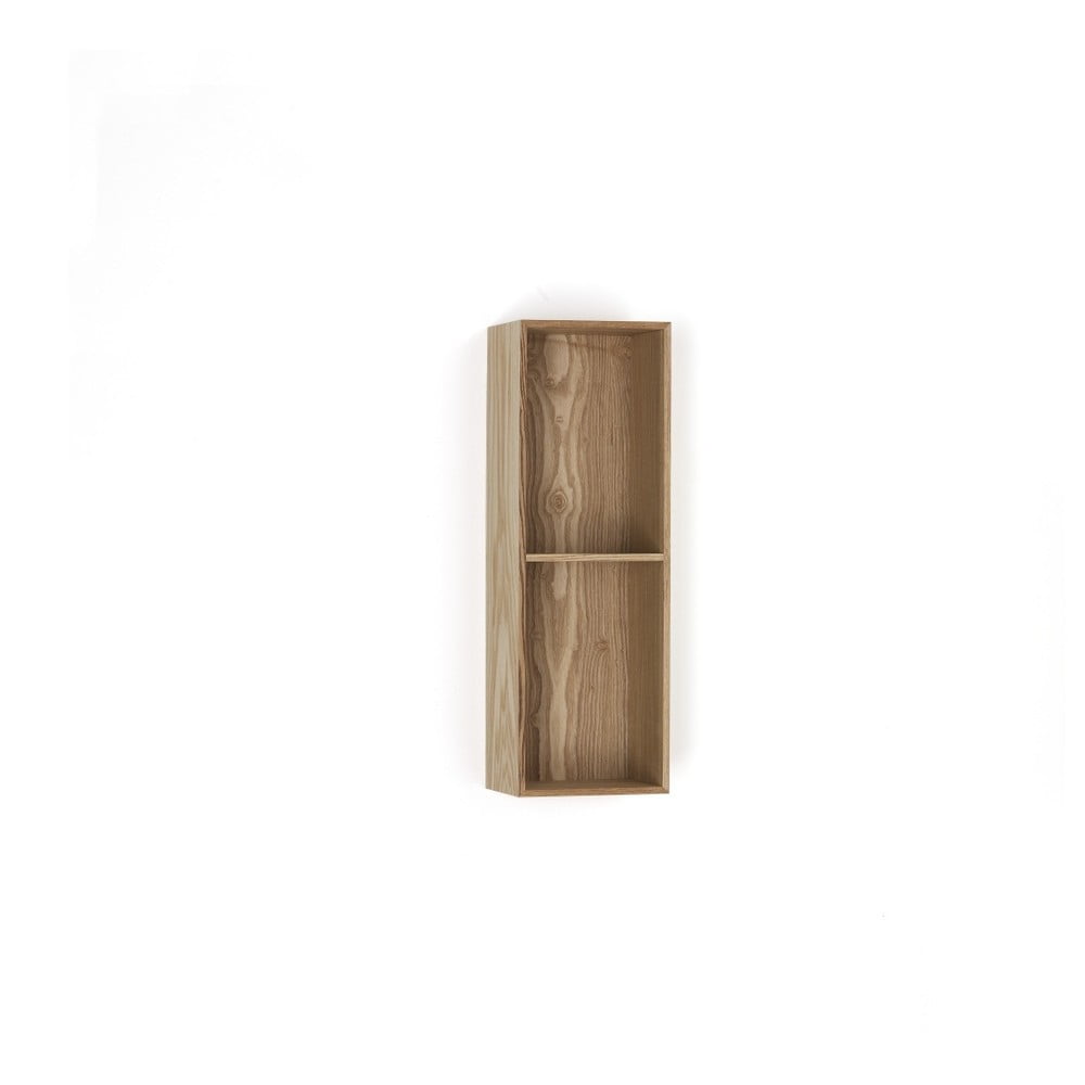 Drevená polička s 2 úložnými priestormi Tomasucci Billa 60 × 15 × 20 cm