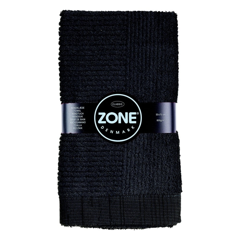 Čierny uterák Zone Classic 50 × 70 cm