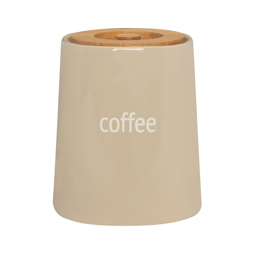 Krémová dóza na kávu s bambusovým vrchnákom Premier Housewares Fletcher 800 ml