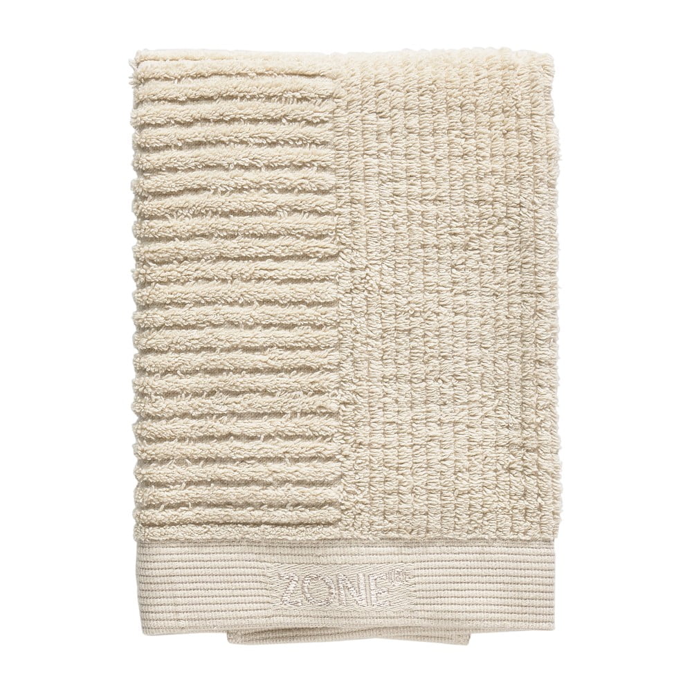 Béžový bavlnený uterák Zone Classic 70 x 50 cm