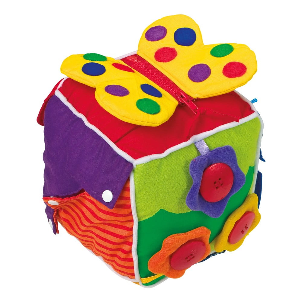 Plyšová kocka pre rozvoj motoriky Legler Babys Cube