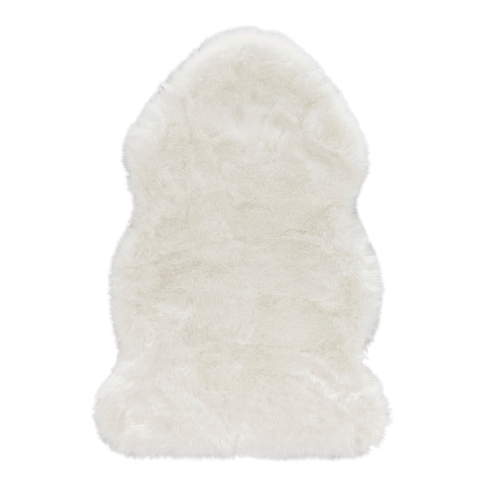 Biela umelá kožušina Mint Rugs Uni Soft 170 × 120 cm